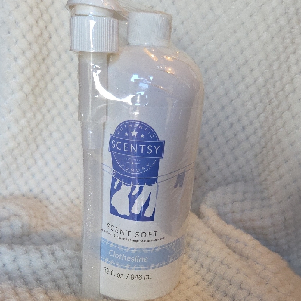 Scentsy Scent Soft Clothesline Fabric Softener - White and Blue